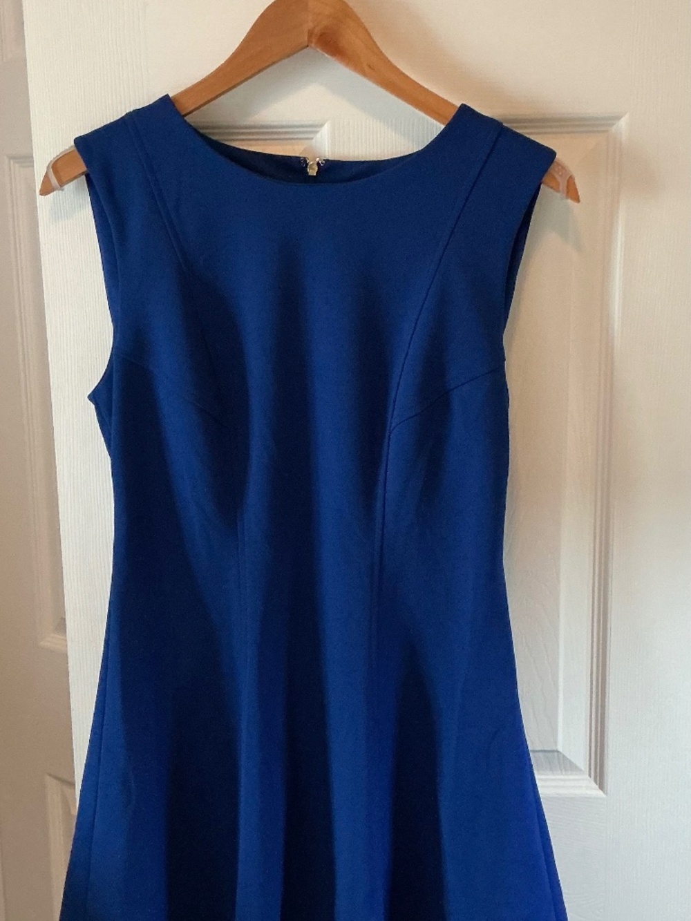 Tommy Hilfiger aline royal blue dress with signature TH zipper pull size 10